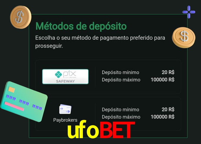 O cassino ufobet oferece uma grande variedade de métodos de pagamento